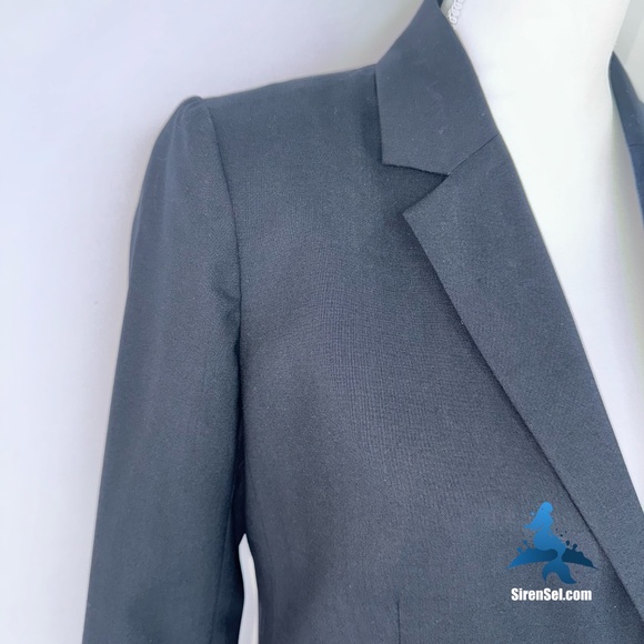 1162 J.Crew Wool Blend Blazer – Size 2 – Black - Picture 3 of 16